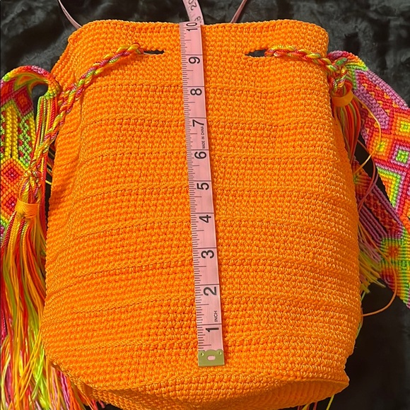 Vibrant Orange Bucket Bag - Picture 8 of 11